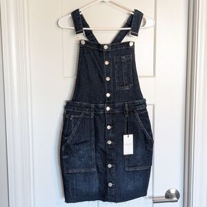 Judy Blue Dark Wash Jumper Overall Skirt sz M